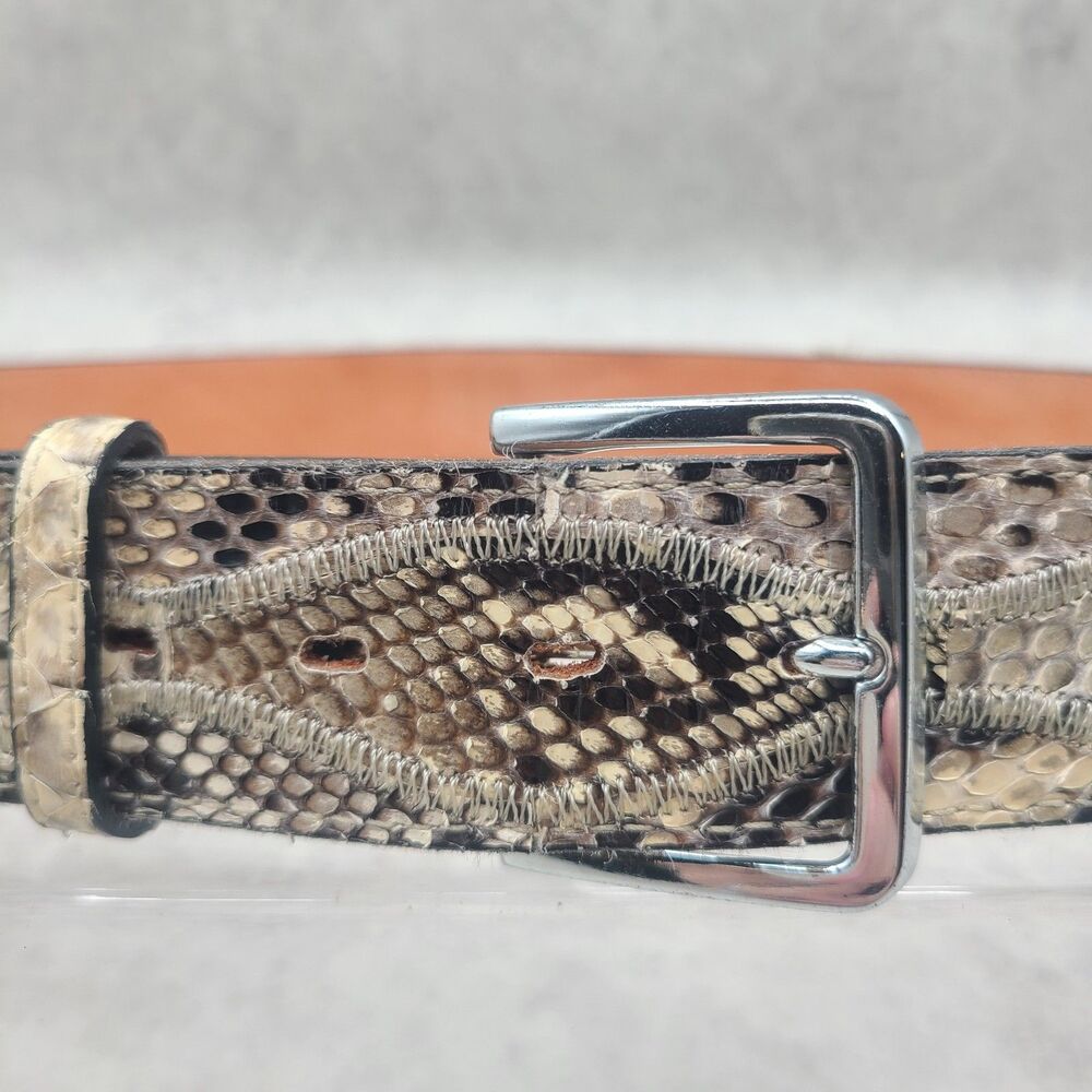 Nocona Genuine Snake Skin Belt Men’s 40 D673 Western Leather Exotic